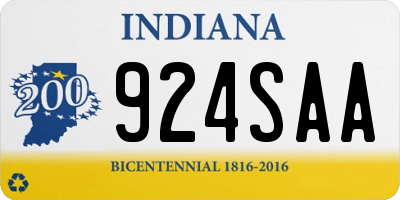 IN license plate 924SAA