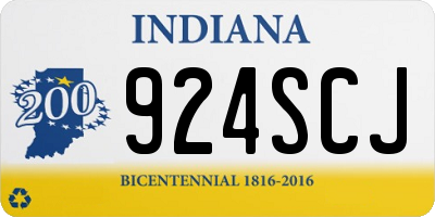 IN license plate 924SCJ