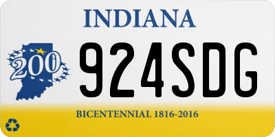 IN license plate 924SDG