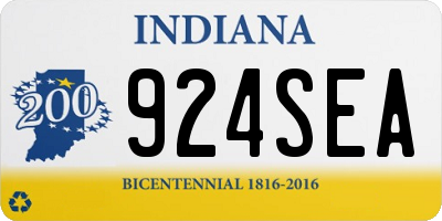 IN license plate 924SEA