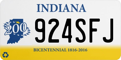 IN license plate 924SFJ