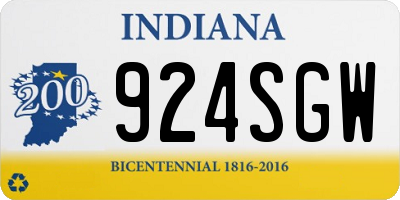 IN license plate 924SGW