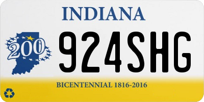 IN license plate 924SHG