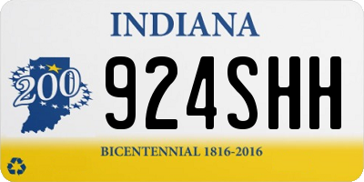 IN license plate 924SHH