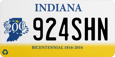 IN license plate 924SHN
