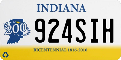 IN license plate 924SIH