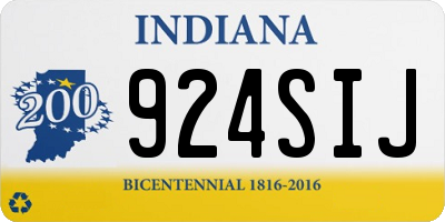 IN license plate 924SIJ