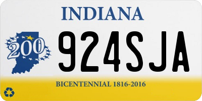 IN license plate 924SJA