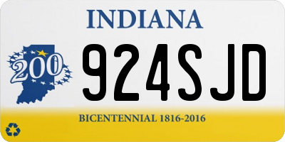 IN license plate 924SJD