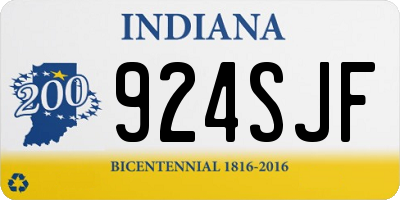 IN license plate 924SJF