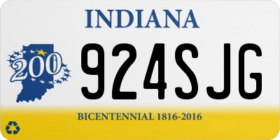 IN license plate 924SJG