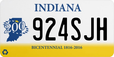 IN license plate 924SJH