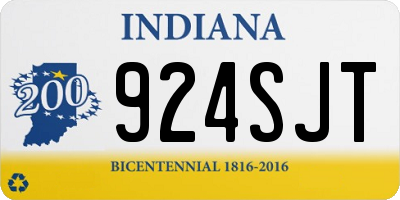 IN license plate 924SJT