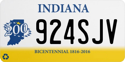 IN license plate 924SJV