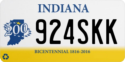 IN license plate 924SKK
