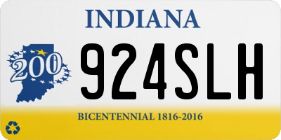 IN license plate 924SLH
