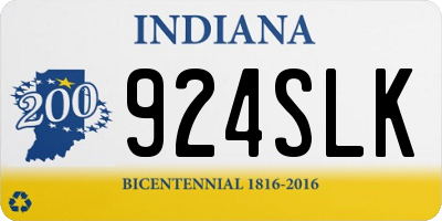IN license plate 924SLK