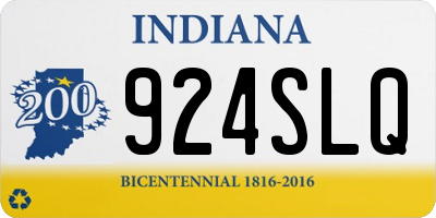 IN license plate 924SLQ