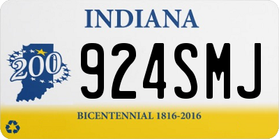 IN license plate 924SMJ