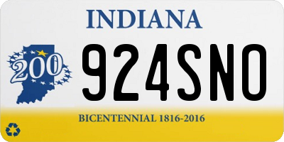 IN license plate 924SNO