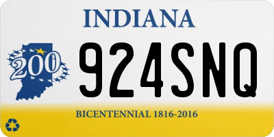 IN license plate 924SNQ