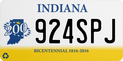 IN license plate 924SPJ