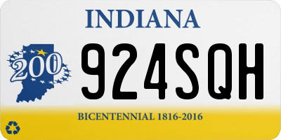 IN license plate 924SQH