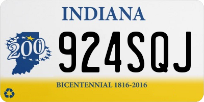 IN license plate 924SQJ