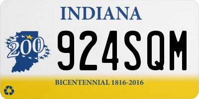 IN license plate 924SQM
