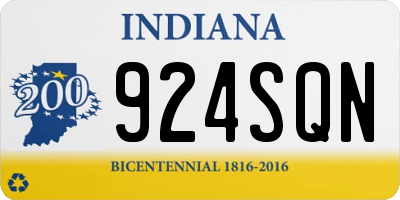 IN license plate 924SQN