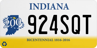 IN license plate 924SQT