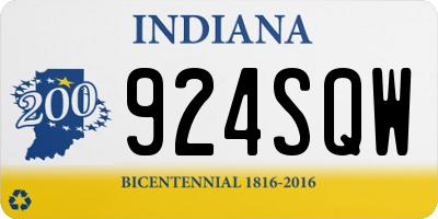 IN license plate 924SQW