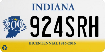 IN license plate 924SRH