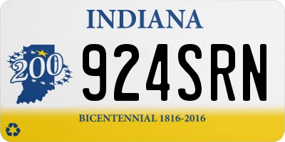 IN license plate 924SRN