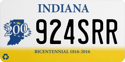 IN license plate 924SRR
