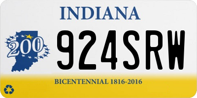 IN license plate 924SRW
