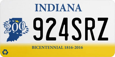 IN license plate 924SRZ