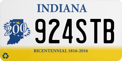 IN license plate 924STB