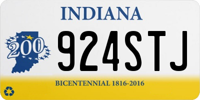 IN license plate 924STJ