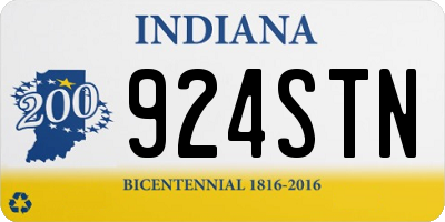 IN license plate 924STN