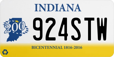 IN license plate 924STW