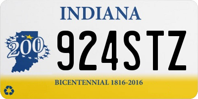 IN license plate 924STZ