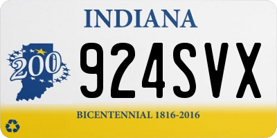IN license plate 924SVX