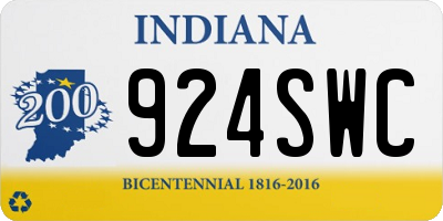 IN license plate 924SWC