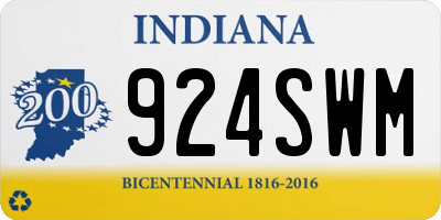 IN license plate 924SWM
