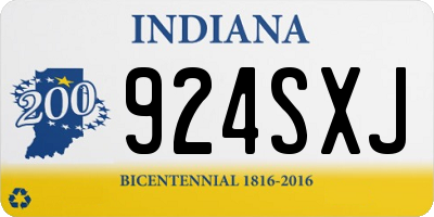 IN license plate 924SXJ