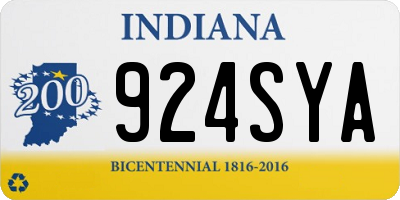 IN license plate 924SYA