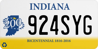 IN license plate 924SYG
