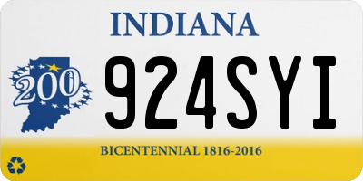 IN license plate 924SYI