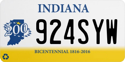 IN license plate 924SYW